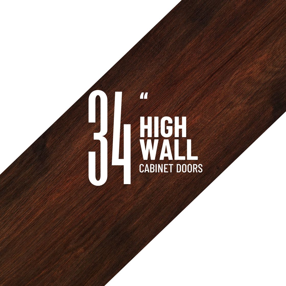 34" High Wall Cabinets with Thermofoil Doors – Modern Storage with Style