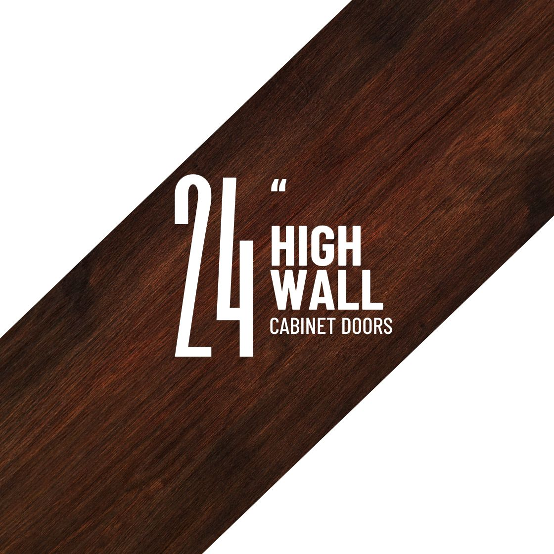 24" High Wall Cabinets - Thermofoil Doors
